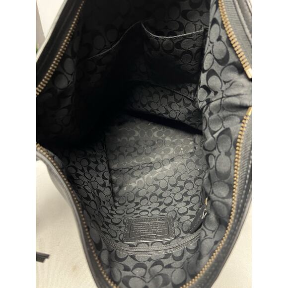 Coach 32282 Bleeker Soft Port Duffle Feed Bag Black Original Hangtag - Picture 6 of 10